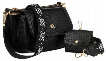 Doppelte Damen Umhängetasche mit Geldbörse aus Öko-Leder – Rovicky