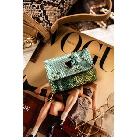 Damen Geldbörse aus Leder mit goldenen Details und RFID-Schutz – Peterson