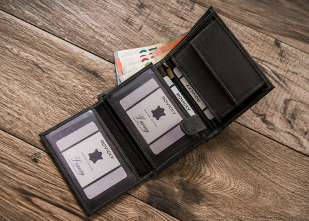 Große vertikale Herren Geldbörse aus Echtleder – Always Wild