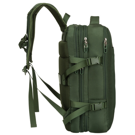 Grüner Reise-Rucksack mit Laptopfach und USB-Anschluss – Peterson