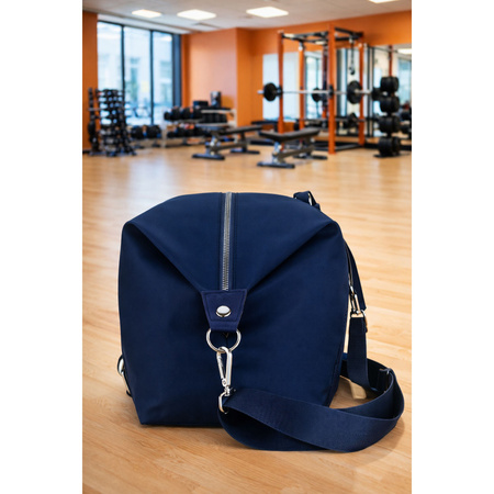 Sportliche Trainingstasche aus Polyester in Navyblau, mit einem Fach – Peterson