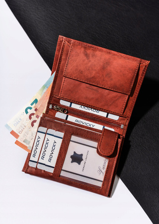 Große, vertikale Herren Geldbörse aus echtem Leder – Always Wild