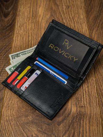 Herren Geldbörse aus Echtleder ohne Verschluss – Ronaldo