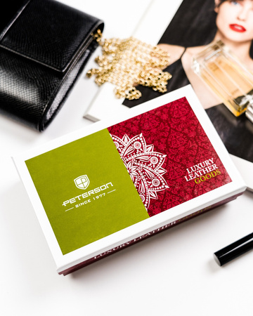 Moderne Reißverschluss-Geldbörse mit RFID-Schutz – Peterson