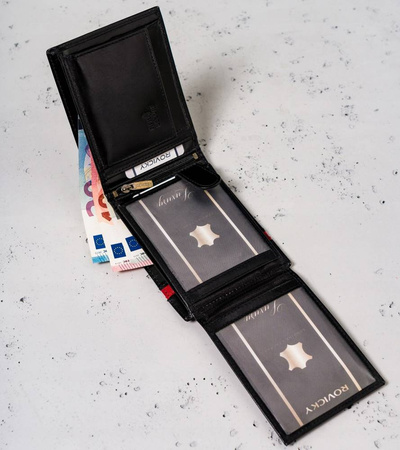 Große, horizontale Herren Geldbörse aus Echtleder – Peterson