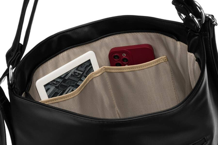 Klassische, geräumige Damentasche aus Öko-Leder – Rovicky