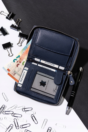 Große Herren Geldbörse aus Leder mit Reißverschluss – Always Wild