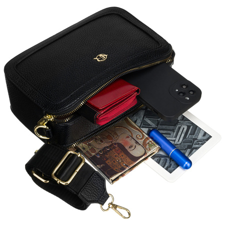 Kleine Damen Umhängetasche mit breitem Schultergurt – Rovicky