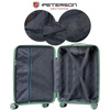 Peterson - Set aus Reisekoffern aus ABS-Kunststoff in Grün