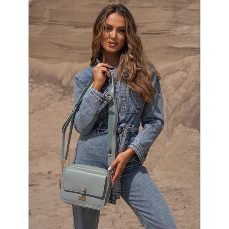 Modische Damen Umhängetasche in Grün aus Öko-Leder – Peterson