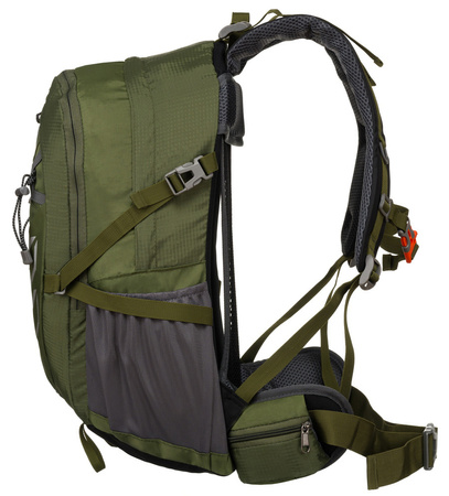 Grüner Adventure Rucksack mit Notfallpfeife – Peterson