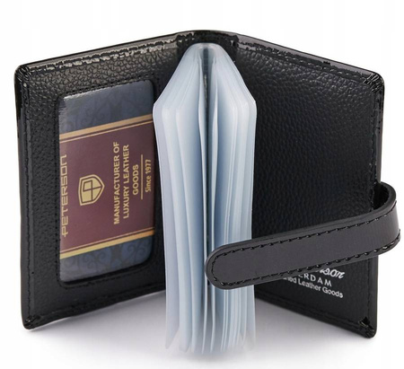 Lederetui für Dokumente mit dekorativem Verschluss – Peterson