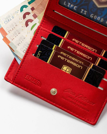 Kleine Damen Portemonnaie aus Öko-Leder – Peterson