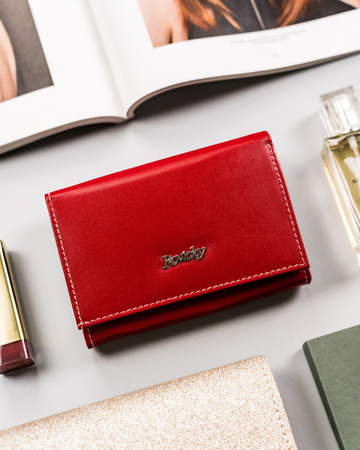 Damen Geldbörse aus Leder mit Druckverschluss – Rovicky