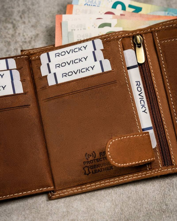 Große Herren Geldbörse aus Nubukleder – Always Wild