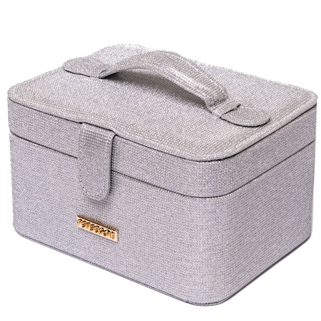 Silberne Schmuckschatulle mit Magnetverschluss – Peterson