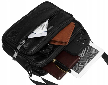 Herren Schultertasche aus echtem Leder – Rovicky