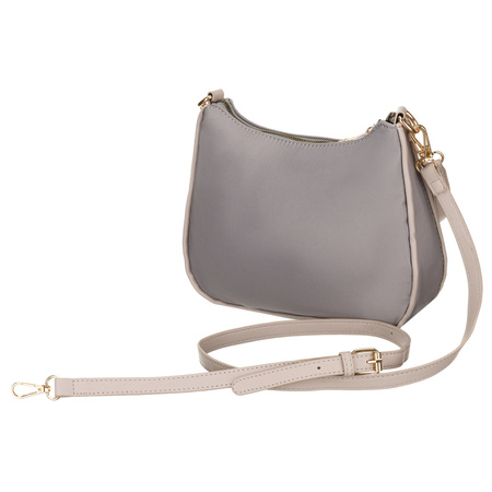 Städtische, graue Damen-Umhängetasche aus Nylon und Öko-Leder – Peterson