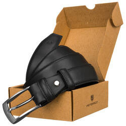 Glatter Herren Gürtel aus Leder für Anzug – Peterson