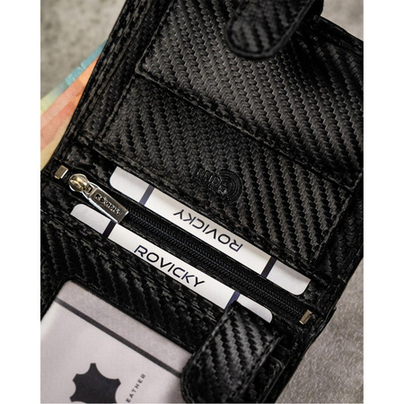 Elegante Herren Geldbörse mit RFID Protect System – Rovicky