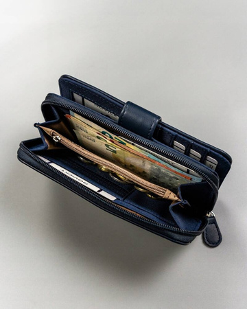 Große bequeme Damen Geldbörse aus Öko-Leder – 4U Cavaldi