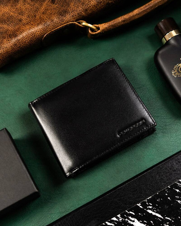 Geschenkset: Herren Geldbörse aus Leder und Schlüsselanhänger – Peterson