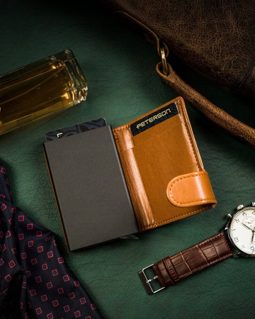 Damen Geldbörse aus Leder mit Kartenhalter – Peterson