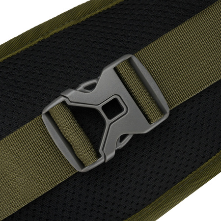 Praktische, geräumige Tasche aus Polyester in grün, geschlossen mit Reißverschluss mit stilvollem Karabinerhaken - Peterson