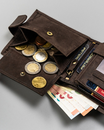 Geschenkset: Herren Geldbörse aus Leder und Schlüsselanhänger – Peterson