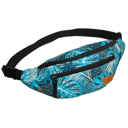 Damen Gürteltasche aus Polyester mit Pflanzenmuster – Rovicky