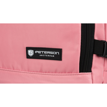 Rosa Reisetasche mit verstellbaren Trägern – Peterson