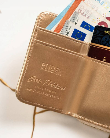 Elegante Damen Geldbörse aus lackiertem Öko-Leder – Peterson