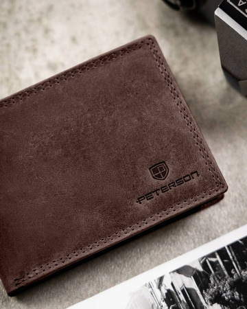 Geschenkset: herren geldbörse aus Leder mit Schlüsselanhänger – Peterson