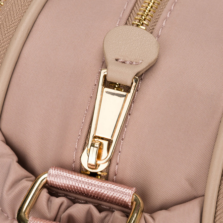 Rosa Damen-Umhängetasche aus Nylon mit Reißverschluss und Magnetverschluss – Peterson