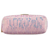 Rosa Kosmetiktasche aus Polyester, verziert mit Pailletten, ein Fach – Peterson