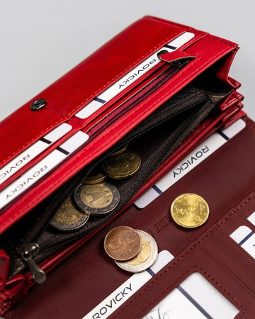 Große Damen Geldbörse aus echtem und Kunstleder – Rovicky