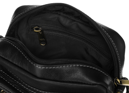 Geräumige Leder Herrentasche mit Fächern – Peterson