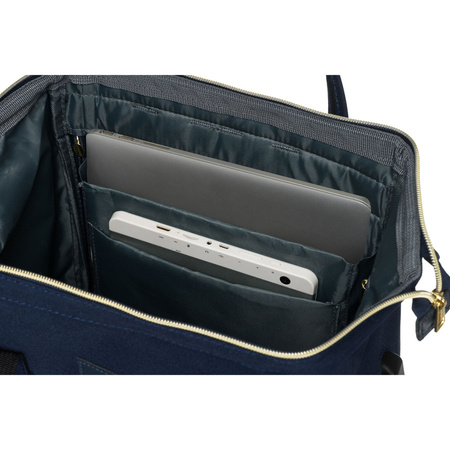 Marineblauer Damen Rucksack mit Laptopfach und verstellbaren Riemen – Peterson