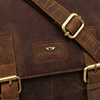 Herren-Tasche aus Naturleder in brauner Farbe - Peterson