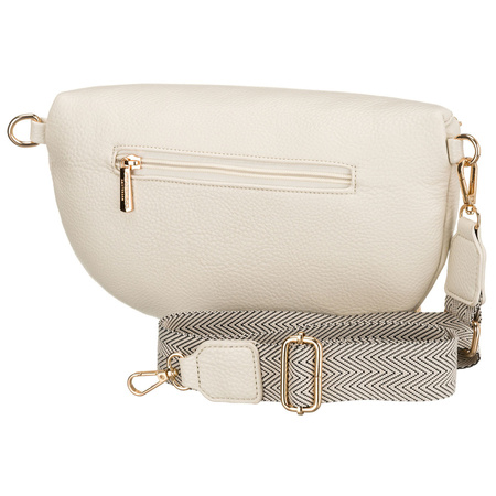 Hellbeige Damen-aus Kunstleder mit Reißverschluss – Peterson