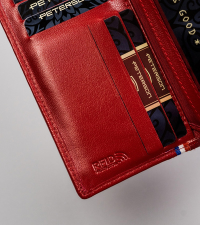 Damen Geldbörse Hochformat aus Echtleder – Peterson