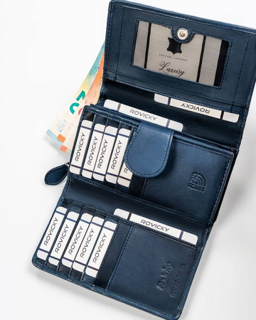 Elegante Damen Geldbörse aus Echtleder – Rovicky