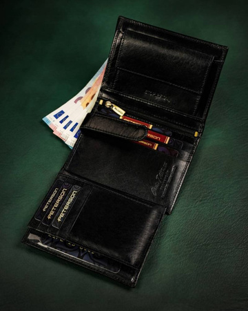 Große Herren Geldbörse aus Leder ohne Verschluss – Peterson