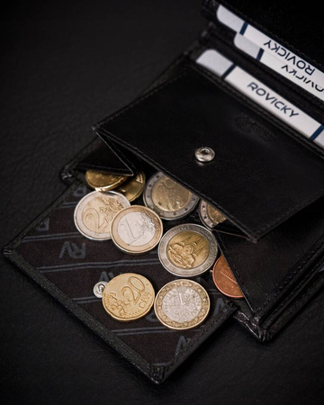 Herren Geldbörse aus Leder mit RFID-Schutz – Rovicky