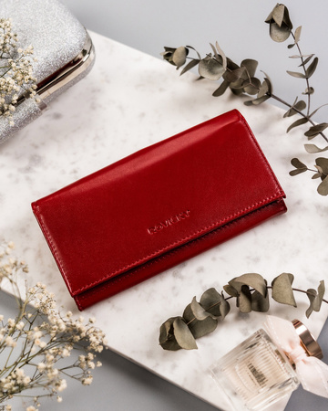 Große Damen Geldbörse aus Leder mit RFID Protect – Rovicky