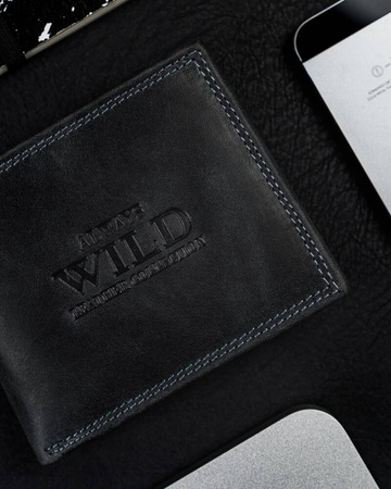 Herren Geldbörse aus Leder mit RFID-Schutz – Always Wild