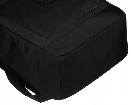 Schwarzer Sport-Rucksack im Rolltop-Stil mit verstellbaren Schultergurten – Peterson