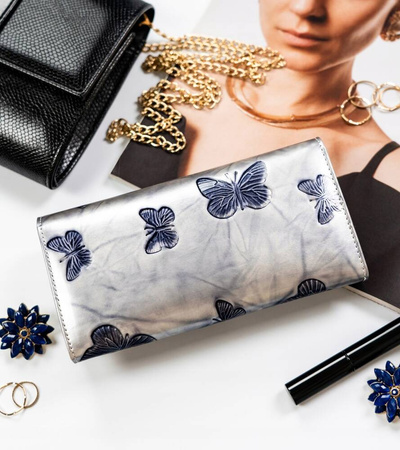 Große Damen Geldbörse aus echtem Leder – Peterson