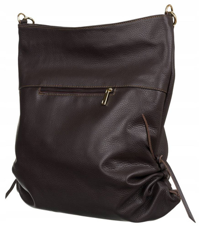 Damen Shopper Tasche aus Echtleder im Beutelstil – Peterson