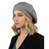 Warmer, grauer Damen-Beret aus Acryl – Rovicky